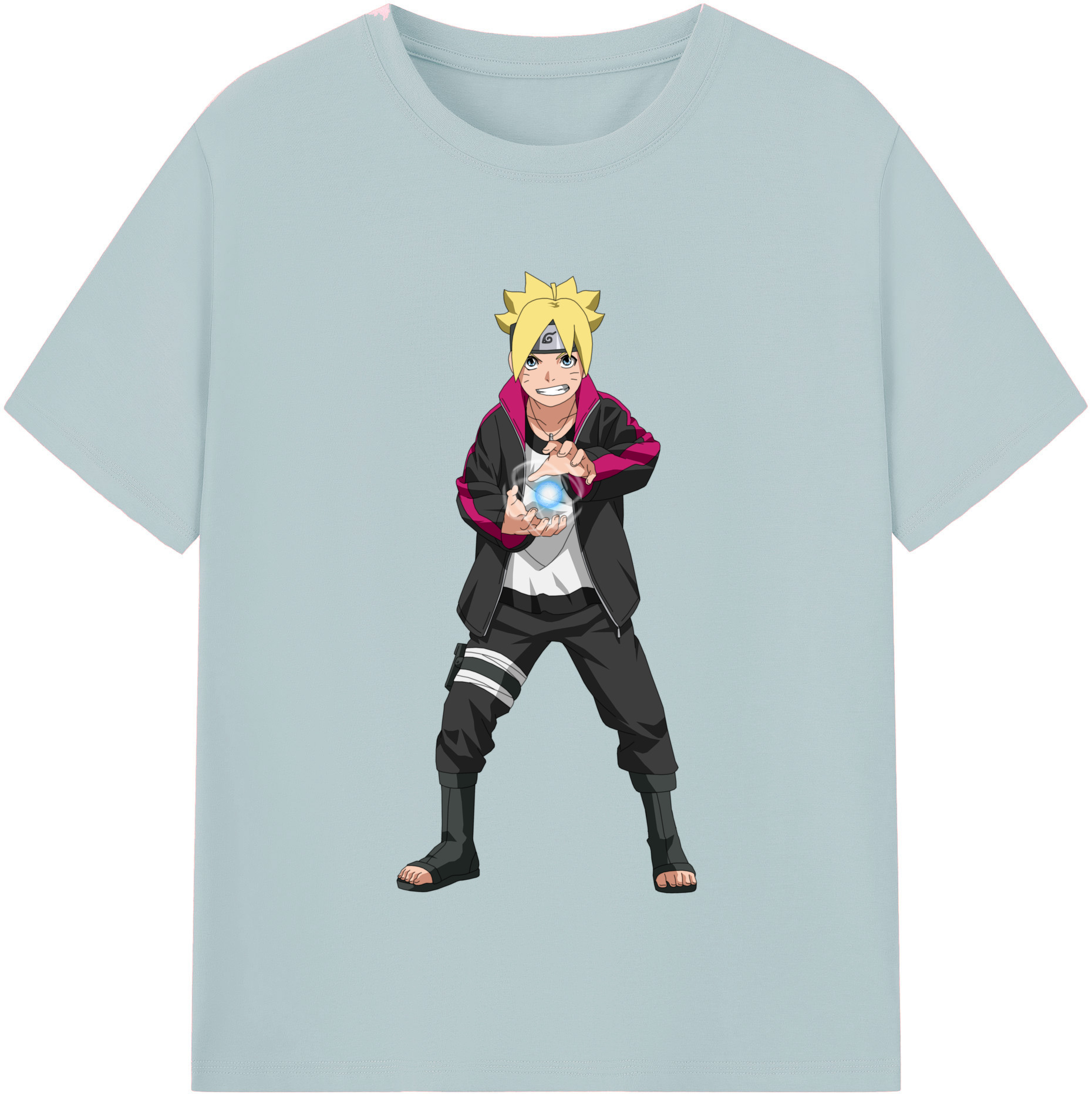 （画像用） NARUTO -ナルト- うずまき ボルト Uzumaki Boruto 綿100％半袖Tシャツ（フロントプリント）